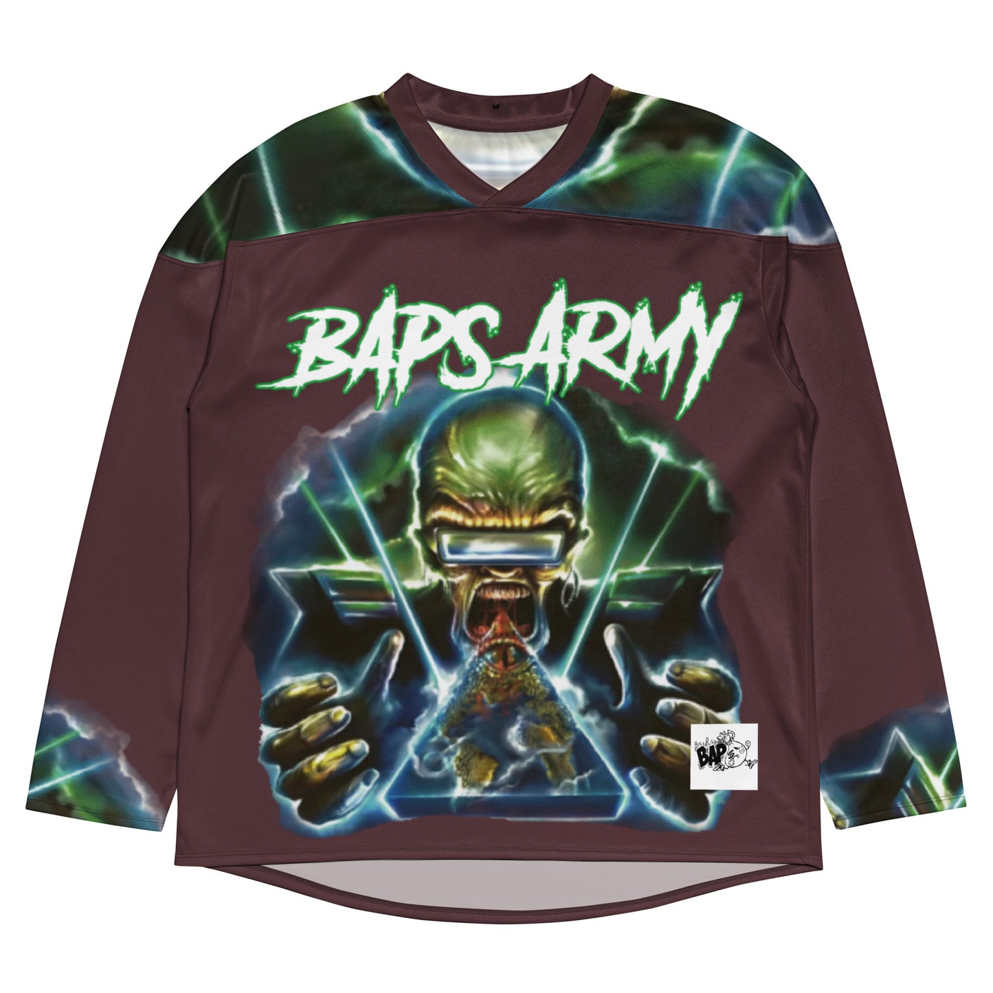 Maroon Baps Army Hockey Jersey (Oversized)